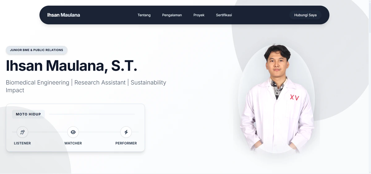 Ihsan Maulana - Portfolio Website