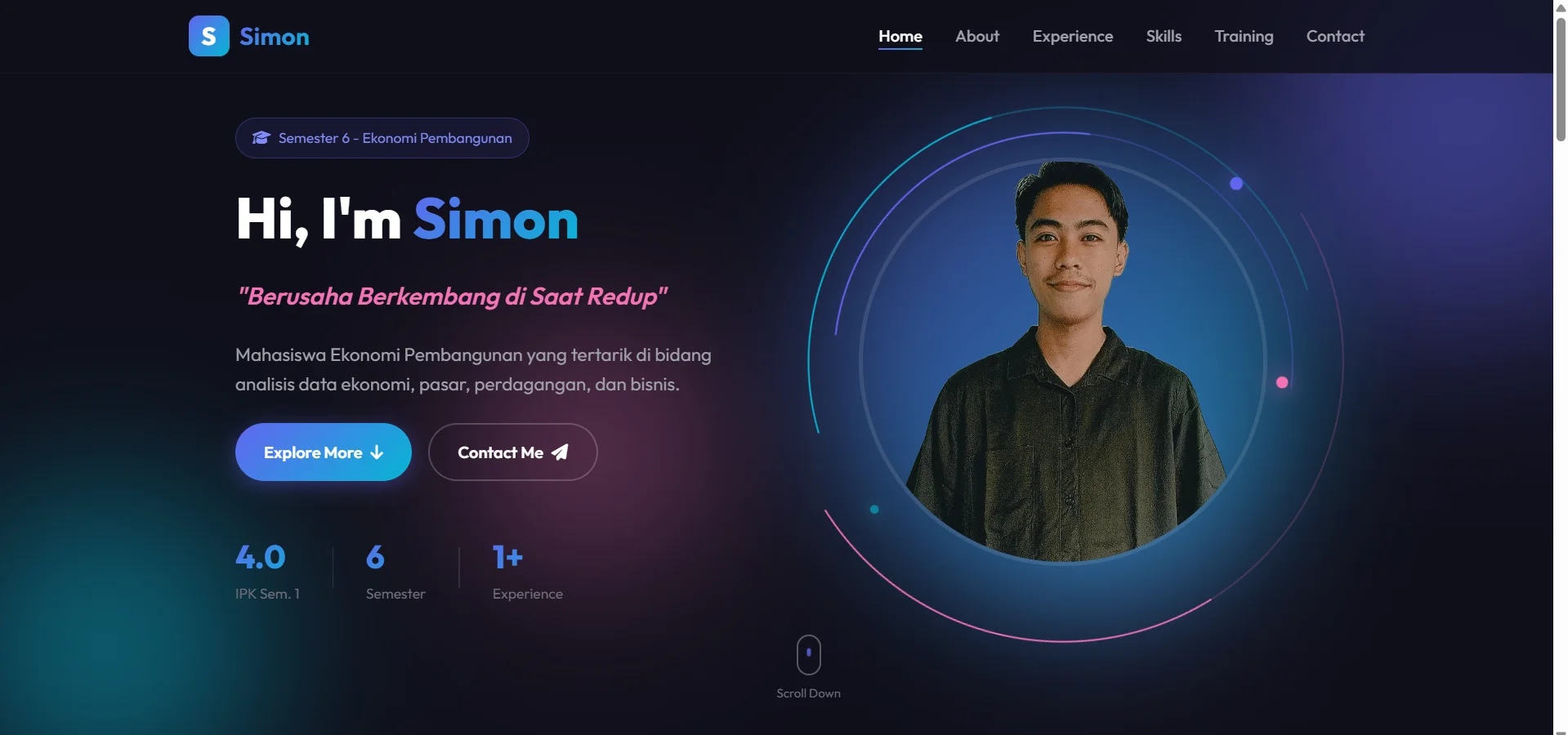 Website Portfolio Simon - Personal Portfolio